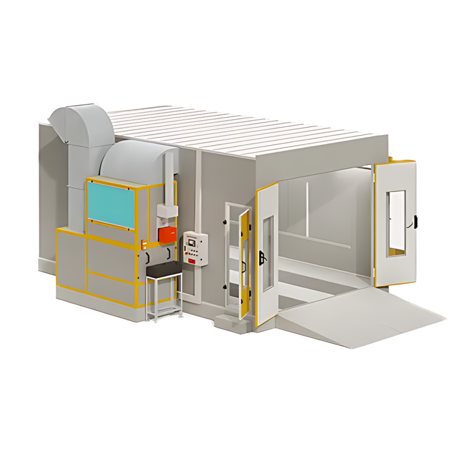 NA-D10 Diesel Automotive Paint Booth – Full-Size Car Spray Booth | CE, FCC certified