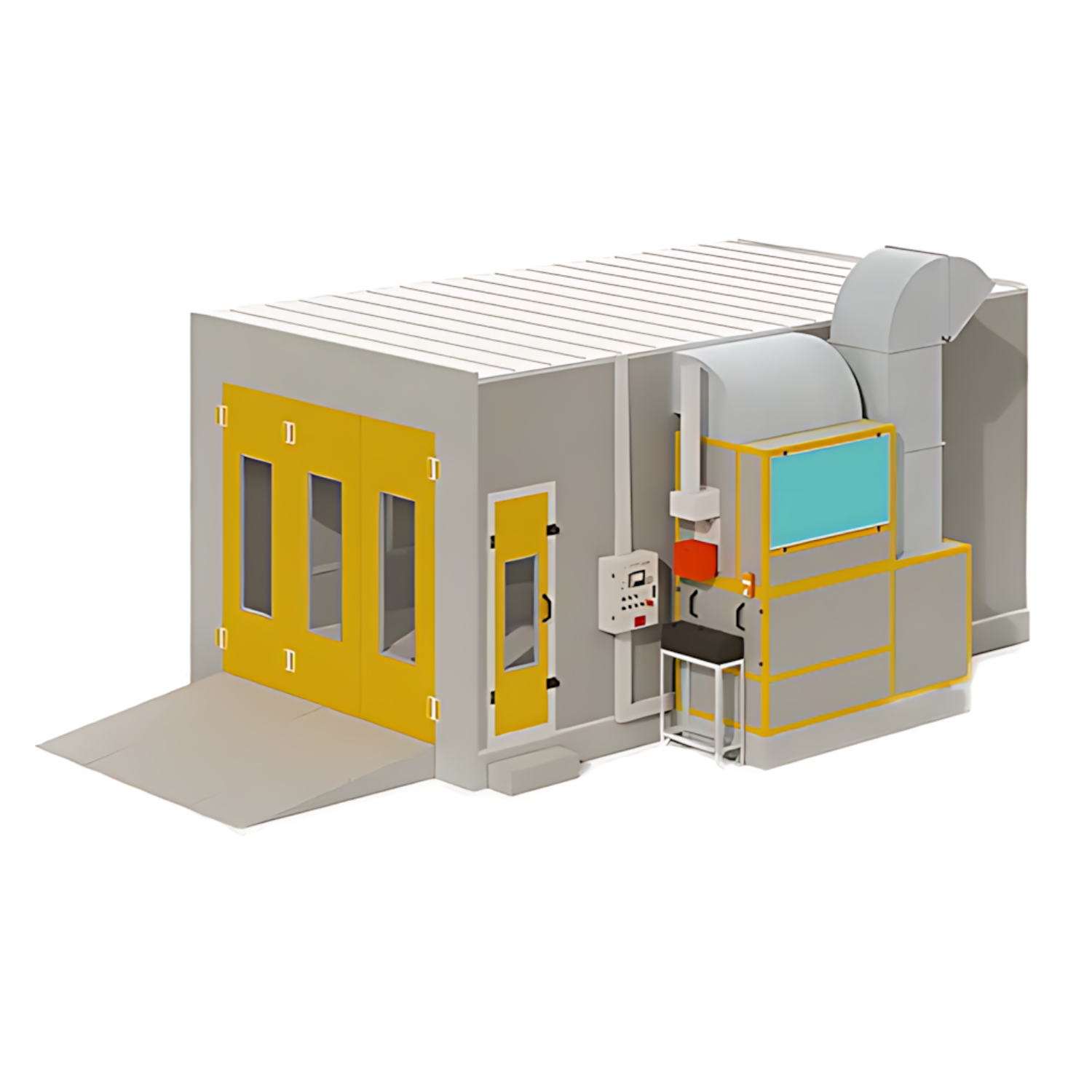 NA-D10 Diesel Automotive Paint Booth – Full-Size Car Spray Booth | CE, FCC certified