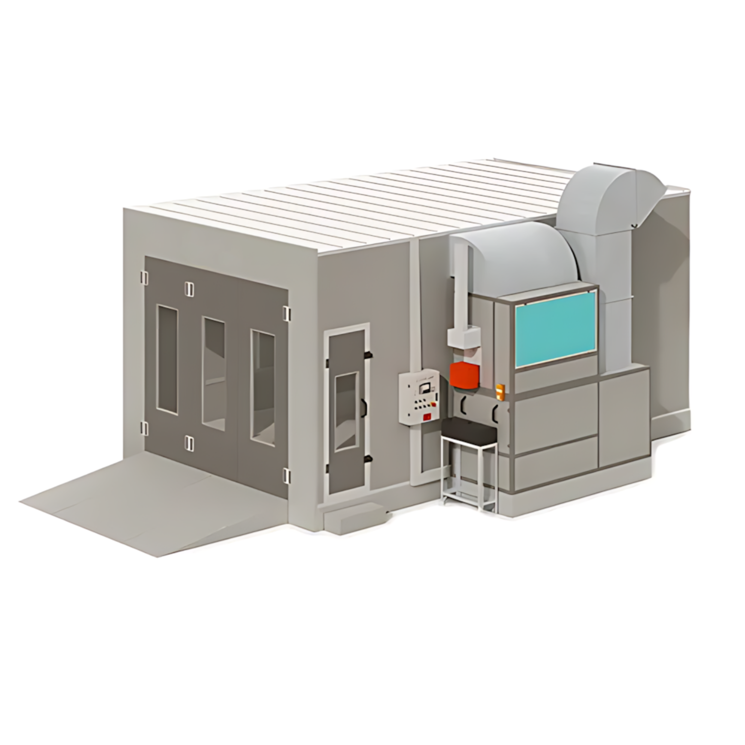 NA-E10 Electric Automotive Paint Booth – Full-Size Car Spray Booth | CE, FCC certified