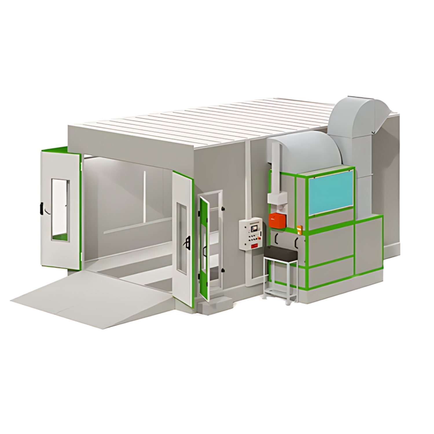 NA-E30 Electric Automotive Paint Booth – Full-Size Car Spray Booth | CE, FCC certified