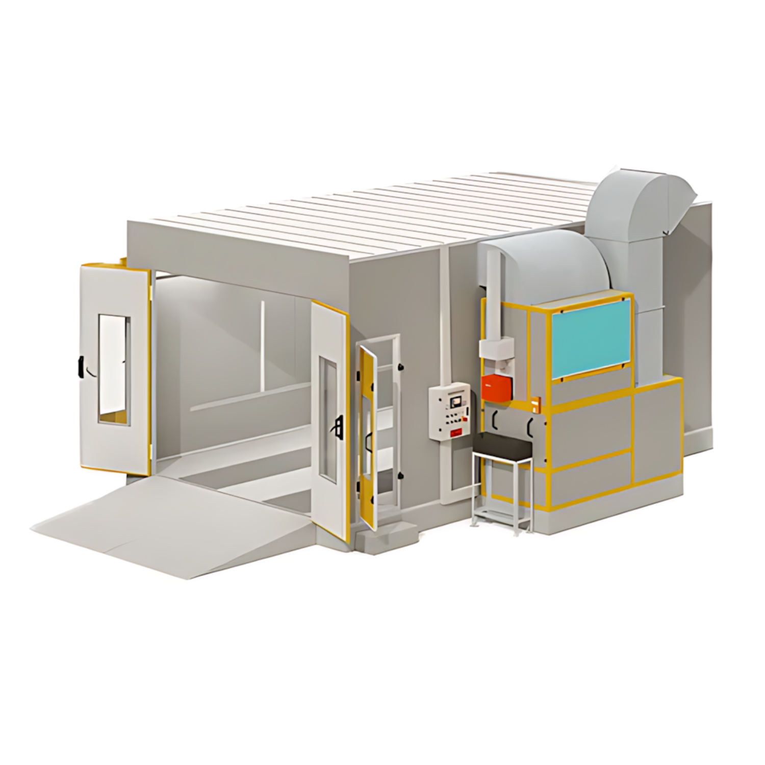 NA-D10 Diesel Automotive Paint Booth – Full-Size Car Spray Booth | CE, FCC certified