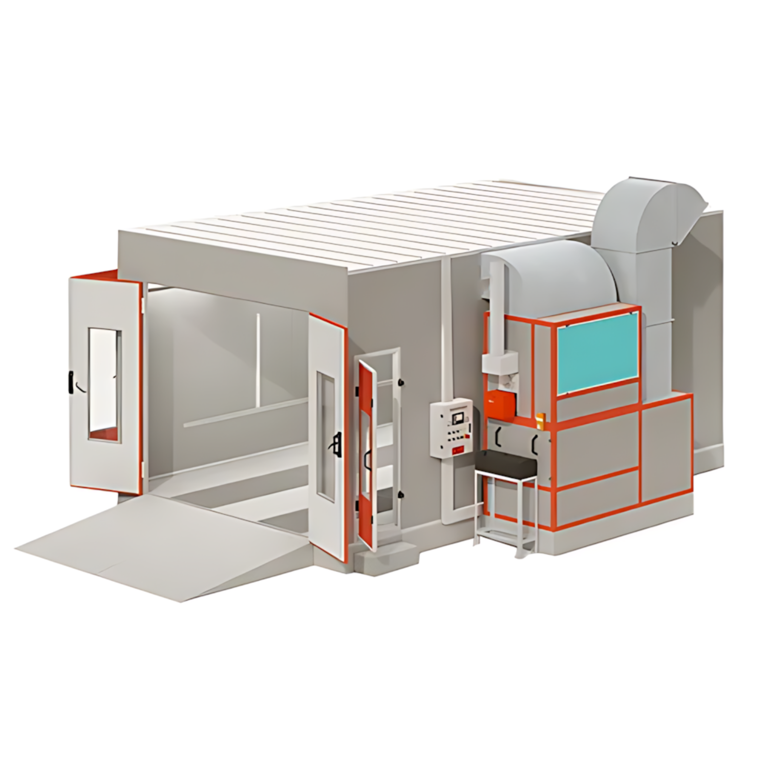 NA-D20 Diesel Automotive Paint Booth – Full-Size Car Spray Booth | CE, FCC certified